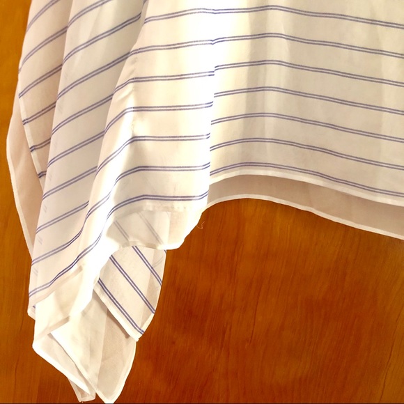 WHBM | Navy Striped Flowy Blouse - Picture 7 of 7